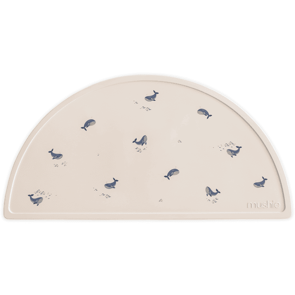 mushie Siliconen placemat, Whale 