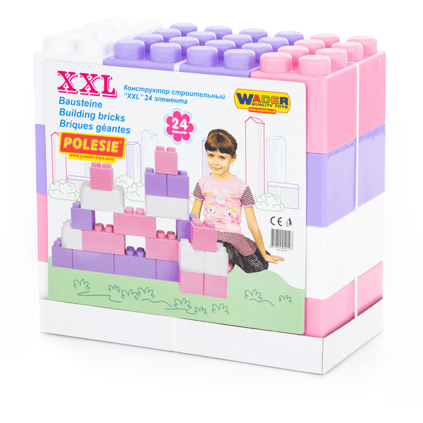 Wader Quality Toys XXL-byggeklosser 24 stk, Girls 