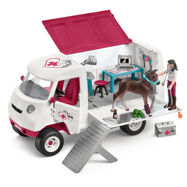 Schleich Mobil veterinär med hanoveranskt föl 42439