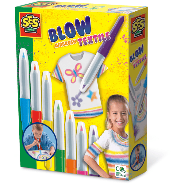 SES Creativ e® Blow airbrush pennen - Textiel