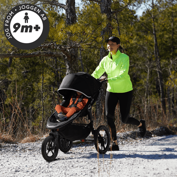 baby jogger Kombi Kinderwagen Summit X3 Midnight Black inklusive Babywanne Deluxe 2 und Wetterschutz babymarkt