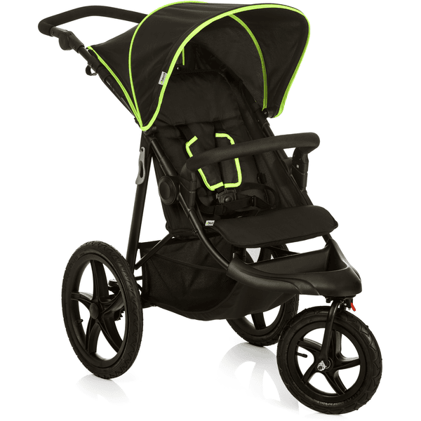 Hauck Kinderwagen Runner zwart/neon geel