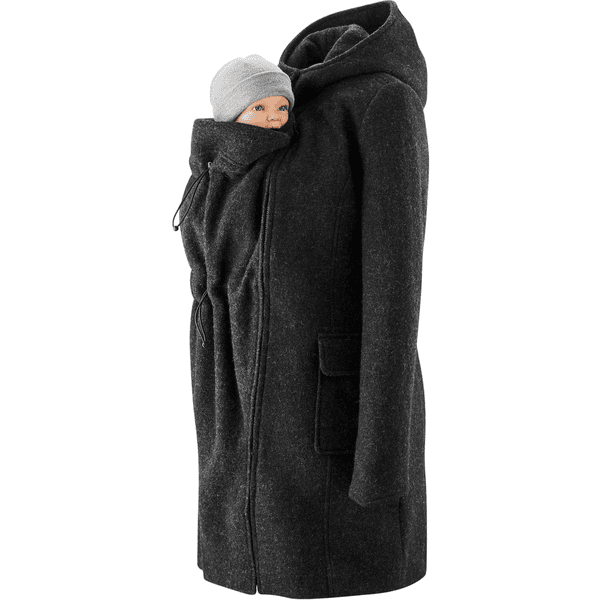 mamalila kabát s kapucí antracitový