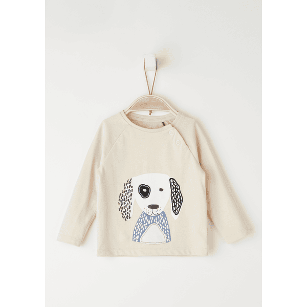 s. Oliver Maglia manica lunga con cane, beige