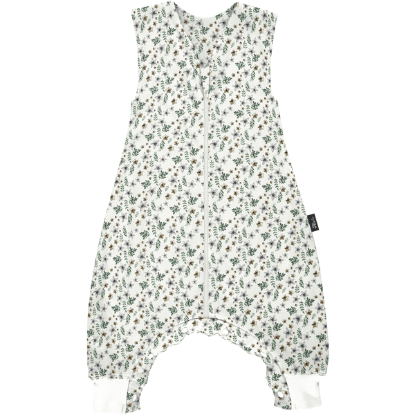 Alvi® Sleep-Overall Petit Fleurs grün/weiß