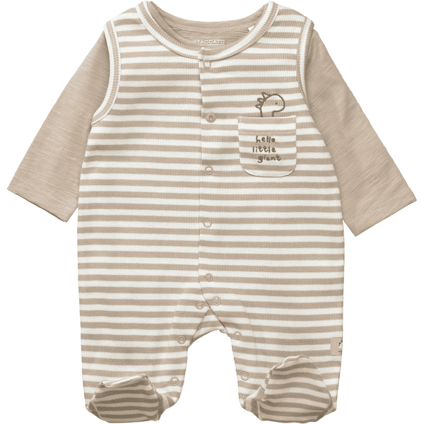 STACCATO  romper+skjorte taupe stribet 