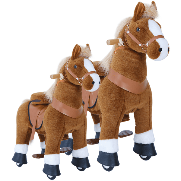 PonyCycle® Cheval à monter enfant brun frein sons, petit