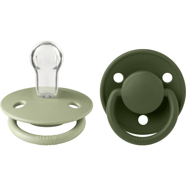 BIBS® Schnuller De Lux Sage/Hunter Green 0-36 Monate, 2 Stk