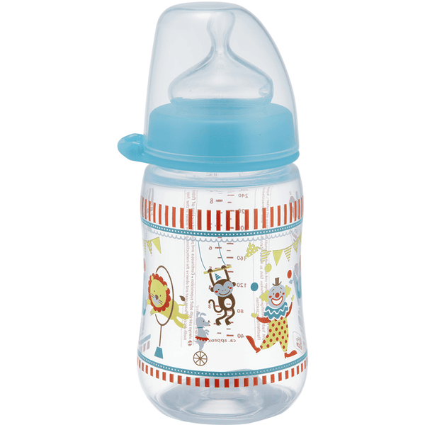 nip Široká láhev s hrdlem Dívka PP 260 ml silikonové strukové mléko velikost 0+ Circus Boy