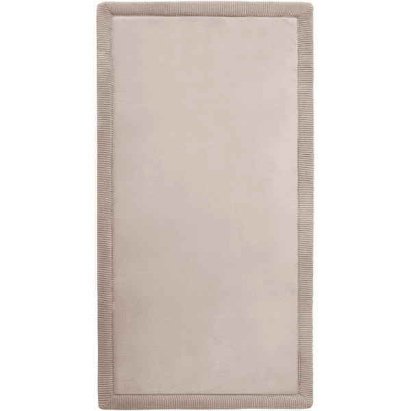 Hakuna Matte Lekematte i fløyel for baby 80 x 150 cm, beige