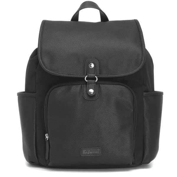 Babymel Wickelrucksack Freddie Vegan Leather Black Convertible