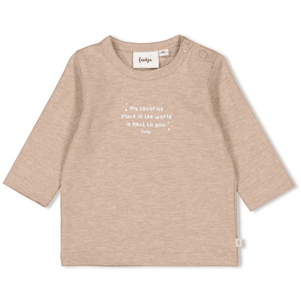 Feetje Langarmshirt The Magic is in You Taupe Melange