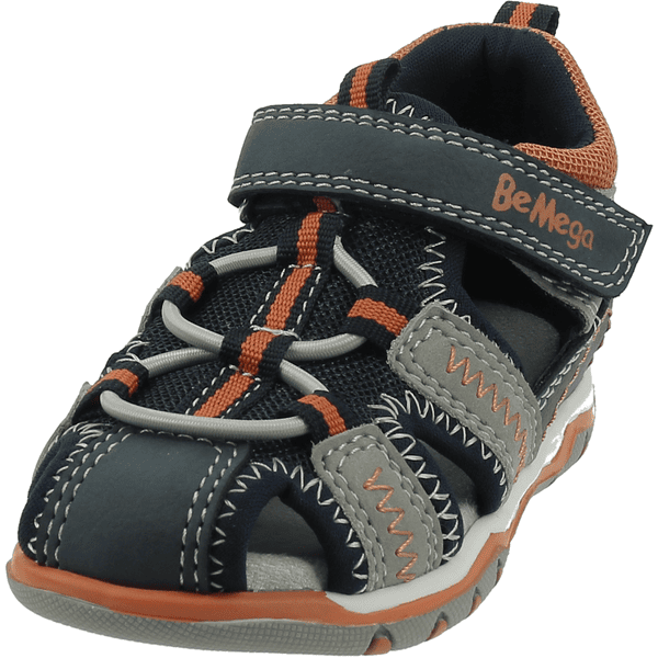 Be Mega Sandal marinegrå / neonorange 