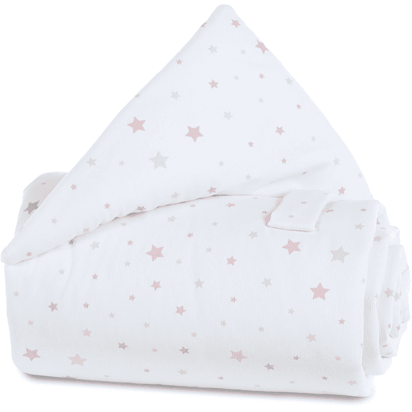 babybay Couverture de barrière de lit Étoiles sable/framboise