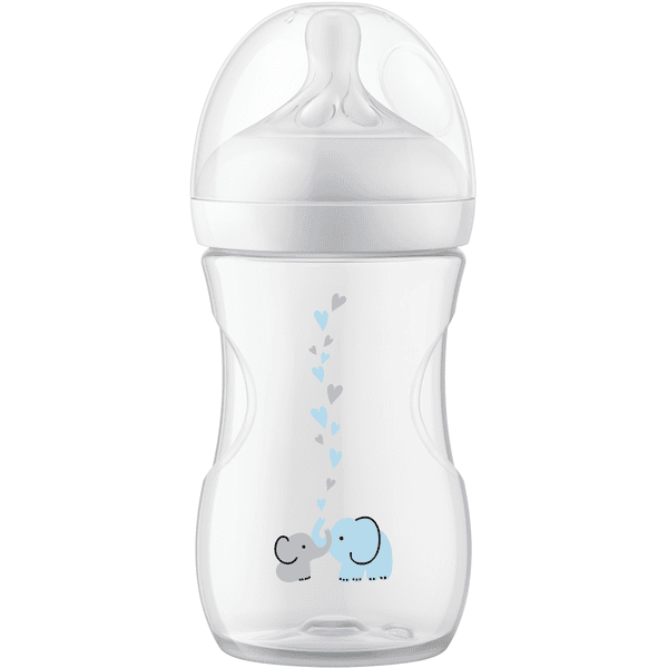 Philips Avent Babyflasche SCY673/81 Natural Response mit AirFree Ventil 260ml Neutral Elefant