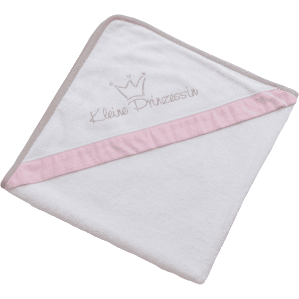 Be Be 's Collection Håndklær med hette LITTLEle Princess pink 80 x 80 cm