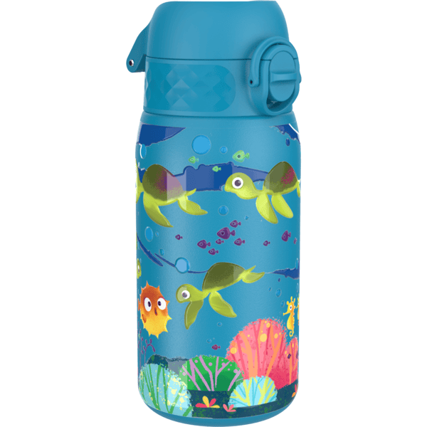 ion8 Botella de agua para niños de acero inoxidable 400 ml azul oscuro