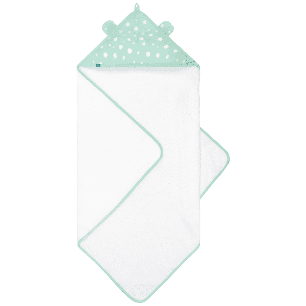 emma & noah Cape de bain enfant pois menthe 80x80 cm
 