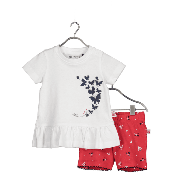 BLUE SEVEN Baby 2er-Set Tunika + Shorts Weiss