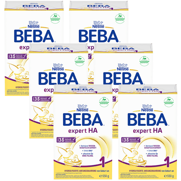 Nestlé Anfangsnahrung BEBA EXPERT HA 1 6x 550 g ab der Geburt