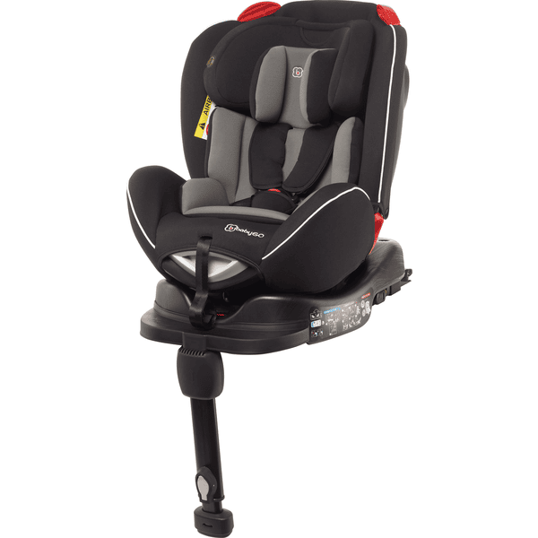 babyGO Kindersitz Fixleg Rotation 360 Black