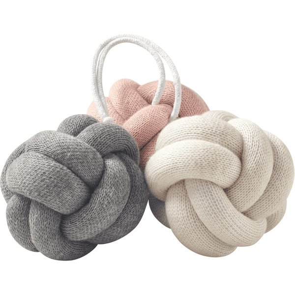 Nordic Coast Company Set di nodi da ginnastica per bambini, rosa-grigio-natura