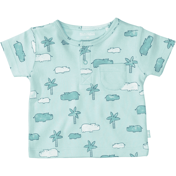 Staccato  T-shirt pastel menthe à motifs