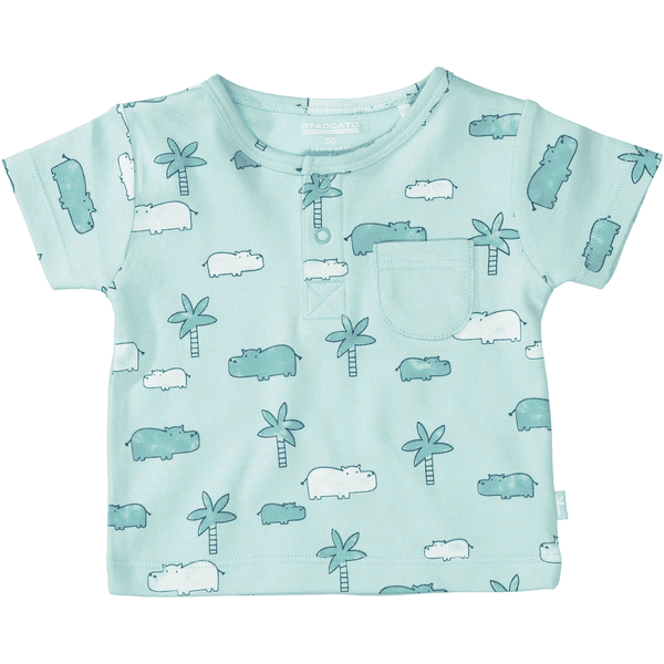 Staccato  T-shirt pastell mint mönstrad