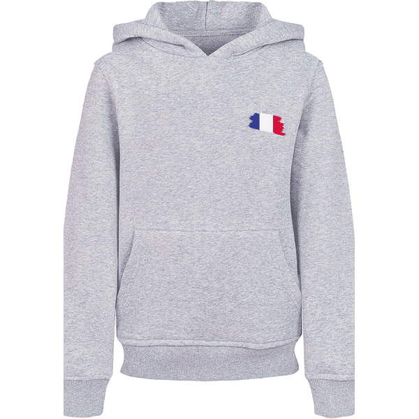 Hoodie Fahne grey Frankreich Flagge France F4NT4STIC heather