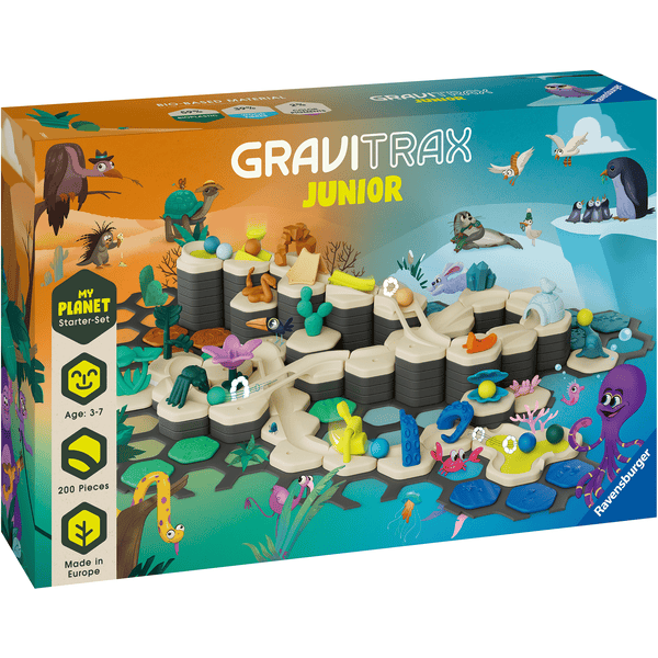 Gravitrax Junior - Starter Set XXL My Planet 184 pièces - Circuit de billes  - Jeu de construction créatif - Dès 3 ans - - Cdiscount Jeux - Jouets