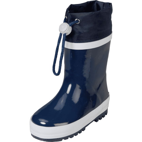 Playshoes Gummistiefel Basic gefüttert marine