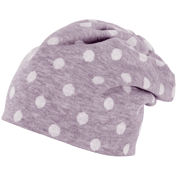 Sterntaler Slouch-Beanie Punkte flieder 