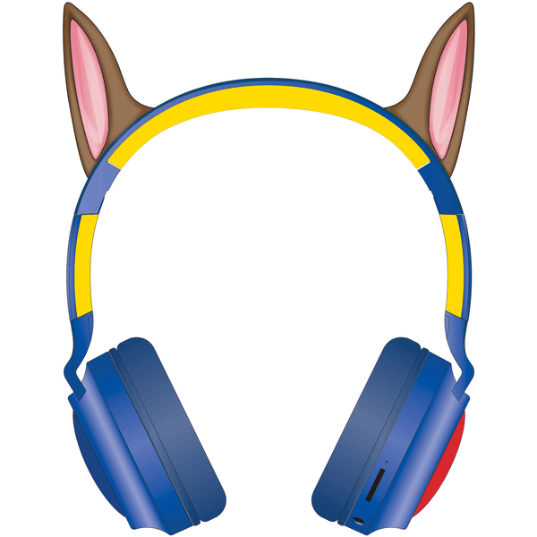 LEXIBOOK Auriculares plegables 2 en 1 Bluetooth y con cable de la Patrulla Canina 3D con control de volumen seguro