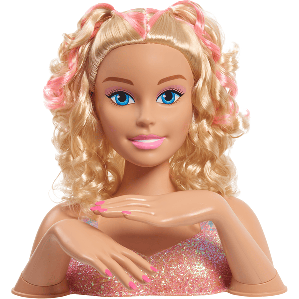 Barbie Cabeza de peinado Tie-Dye Deluxe, pelo rubio