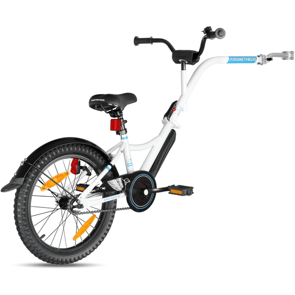 PROMETHEUS BICYCLES® Vélo suiveur enfant 18 pouces blanc