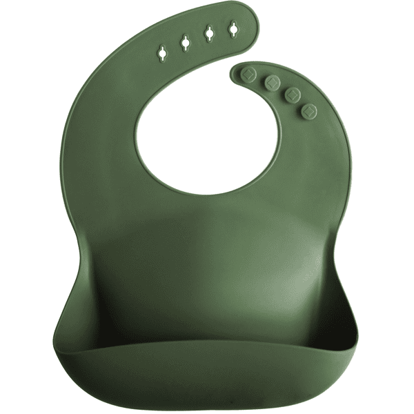 mushie Bavaglino in silicone Forest Green 