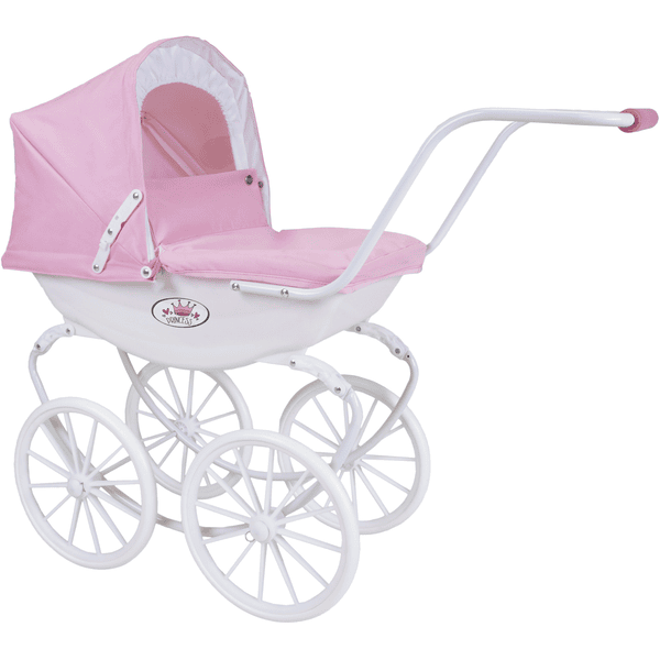 knorr® toys cochecito de muñeca Class cochecito ic rosa/blanco