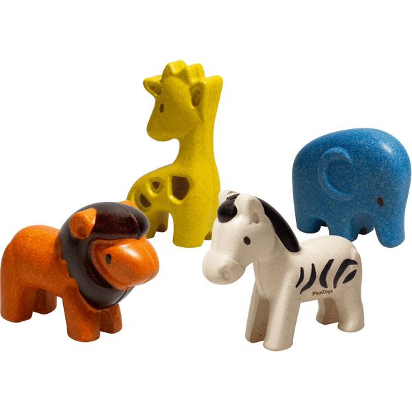 PlanToys Set wilde dieren 