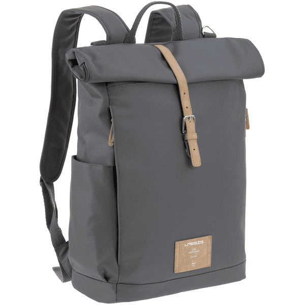 LÄSSIG Wickelrucksack Rolltop Backpack anthrazit