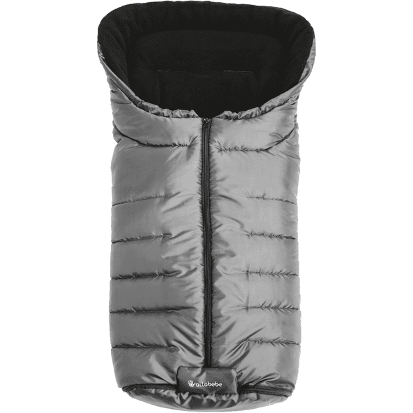 Altabebe Chancelière de poussette universelle hiver collection Active gris foncé noir