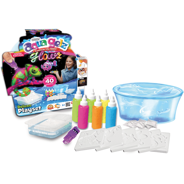 Simba Jeu de bricolage enfant gel colorant Aqua Deluxe Glowz