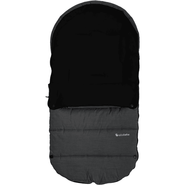 Altabebe Saco cubrepies invierno para carro bebé y silla paseo Gris oscuro  negro 