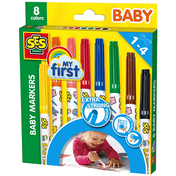 SES Creative® My first Baby Marker, 8 Farben