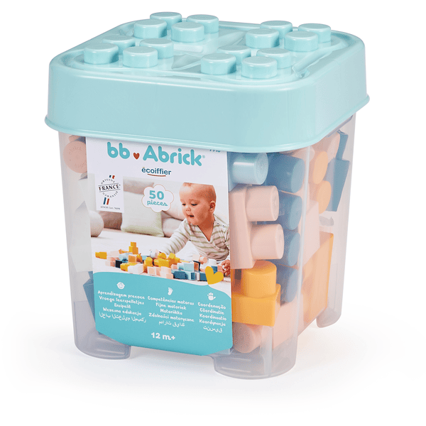 ecoiffier Baby Abrick Box mit 50 Bausteinen