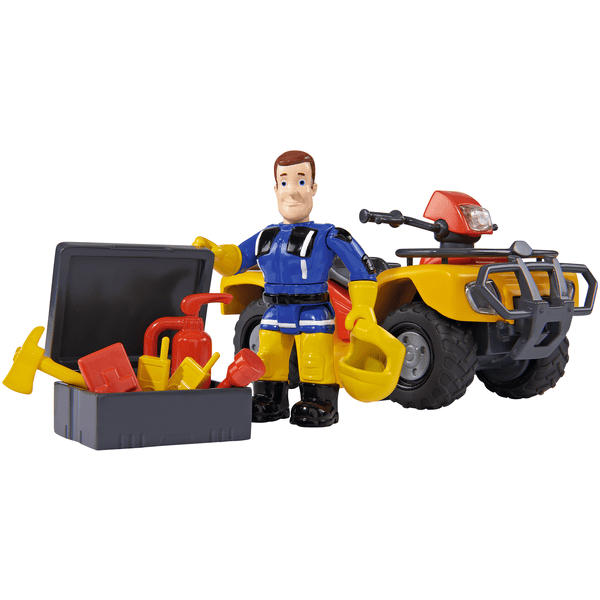 Simba Toys Feuerwehrmann Sam - Mercury-Quad mit Figur