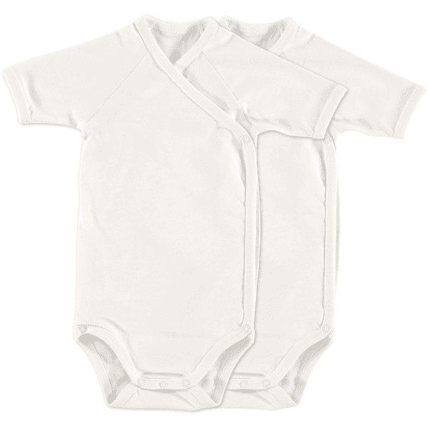 Alvi® Body enfant manches courtes blanc blanc lot de 2 