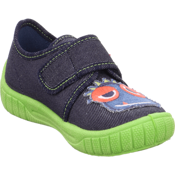 superfit Chaussons enfant scratch Bill bleu largeur moyenne