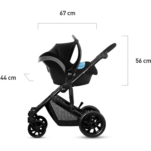 Passeggino Trio Epica 3 in 1 Space Black