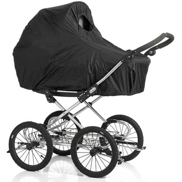 BabyDan Regenschutz für Kinderwagen schwarz