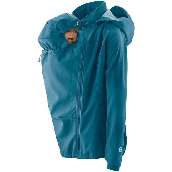 Veste de portage Mamalila Softshell Teal - Lullabi